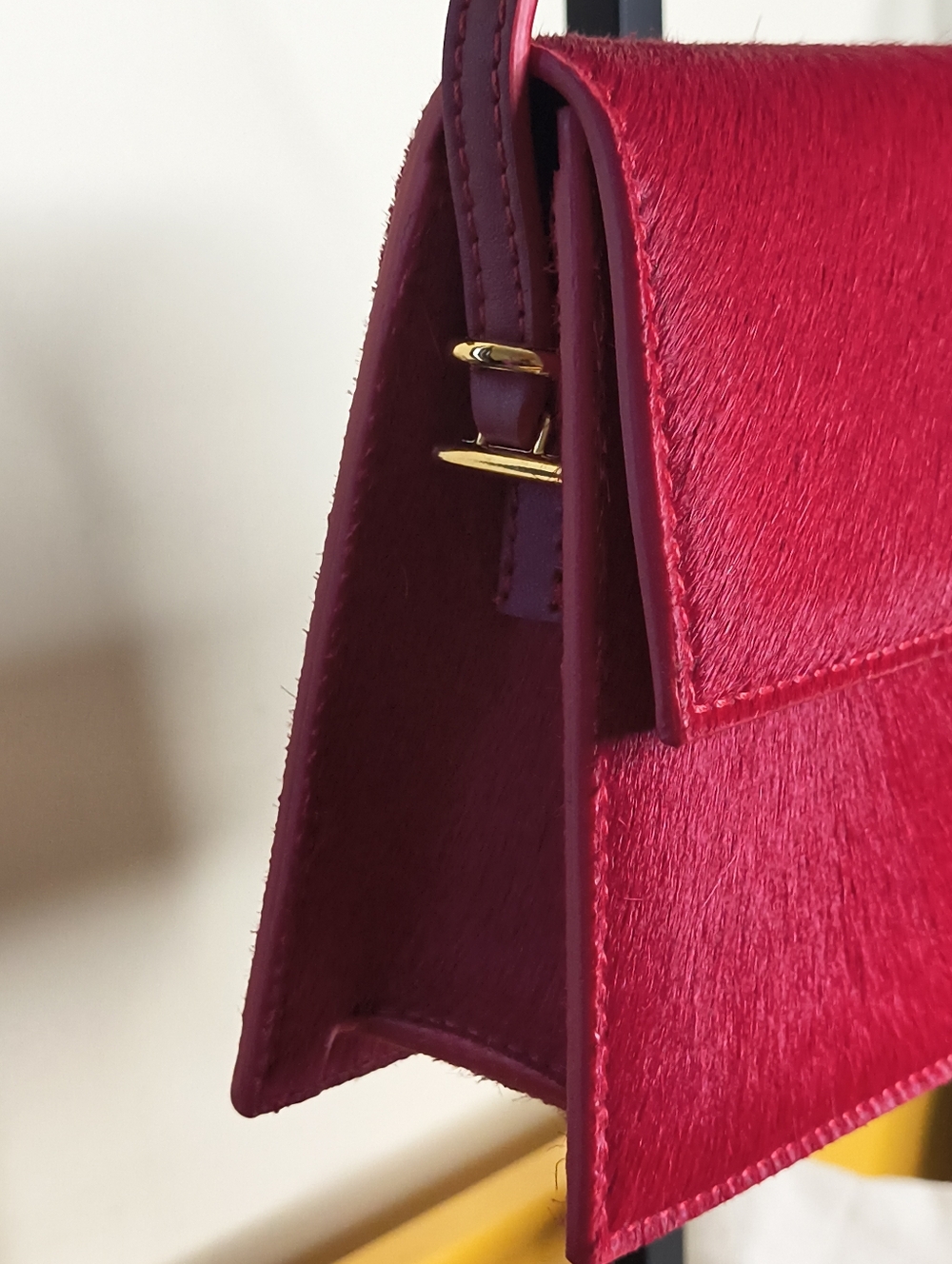 NEW Jacquemus Le Bambino Long Red Shoulder Bag With COA Dust Bag + Strap- medium - Picture 3 of 14